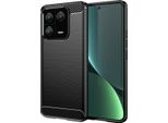 Custodia Per Xiaomi 13 Pro In Silicone Tpu Morbido, Fibra Di Carbonio, Custodia Protettiva Antiurto Nera