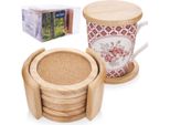 Sottobicchieri Orion Sottobicchieri In Legno Tappetini Per Tazze Sottobicchieri Per Tazze Set Di 6 Sottobicchieri Con Supporto
