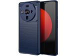 Custodia Per Xiaomi 12S Custodia Protettiva Ultra Morbida In Silicone Tpu, Fibra Di Carbonio, Antiurto Blu