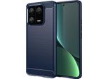 Custodia Per Xiaomi 13 Pro In Silicone Tpu Morbido, Fibra Di Carbonio, Custodia Protettiva Antiurto Blu