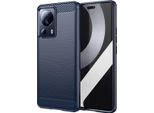 Custodia Per Xiaomi 13 Lite In Silicone Tpu Morbido, Fibra Di Carbonio, Custodia Protettiva Antiurto Blu