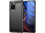 Custodia Per Xiaomi Poco X3 Gt In Silicone Tpu Morbido, Fibra Di Carbonio, Custodia Protettiva Antiurto Nera