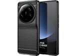 Xiaomi 13 Ultra Custodia, Fibra Di Carbonio Tpu Silicone Antiurto Custodia Protettiva Per Xiaomi 13 Ultra Nero