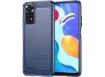 Custodia Per Xiaomi Redmi Note 11 4G / Note 11S In Silicone Tpu Morbido, Fibra Di Carbonio, Custodia Protettiva Antiurto Blu