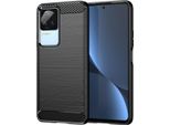 Custodia Redmi K50, Custodia Protettiva In Fibra Di Carbonio Tpu Silicone Antiurto Per Xiaomi Redmi K50 / K50 Pro Nero