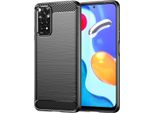 Custodia Per Xiaomi Redmi Note 11 4G / Note 11S In Silicone Tpu Morbido, Fibra Di Carbonio, Custodia Protettiva Antiurto Nera