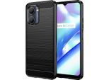 Custodia Realme C30S, Custodia Protettiva In Fibra Di Carbonio Tpu Silicone Antiurto Per Realme C30S Nero