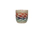 Kitchen Craft Vaso Da Fiori Di Alghe, Fioriera Intrecciata Con Disegno A Strisce Arcobaleno, 11 X 11 X 11 Cm