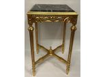 Casa Padrino Tavolino Barocco Oro/Nero - Tavolino Quadrato In Stile Antico Con Piano In Marmo - Mobili Da Soggiorno In Stile Barocco - Mobili In Stile Antico - Mobili Barocchi