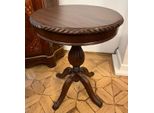 Casa Padrino Tavolino Barocco Marrone Scuro - Tavolo In Legno Massello In Stile Barocco Fatto A Mano - Mobili Da Salotto Barocchi - Nobile & Magnifico
