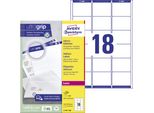 Avery Zweckform Quickpeel Etichette Per Indirizzi, 63,5 X 46,6 Mm (72716110)