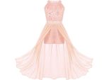 Ragazze Abito Da Sera Dimensioni 146-152 Cm Dolce Principessa Abiti Da Ragazza Fiore Per Festa Matrimonio Damigelle D'onore Festa Bambini Jumpsuit