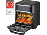 TZS First Austria Heißluftfritteuse 13L, 1700W, 8 Programme, XXL Edelstahl, Minibackofen, Heißluft Ofen, Vorheizen & Warmhalten, Kompaktfriteusen, Friteuse Air Fryer ohne Öl