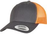 Flexfit - Cappello Trucker "Retro"" Per Uomo/Donna Unisex RW8984 (Taglia Unica) (Charcoal/Neon-Orange)"