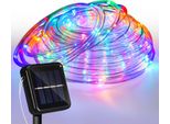Tolletour Luce Solare A Corda Led Corda Luminosa Per Esterni Rete Luminosa Rgb 20M
