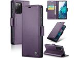Custodia Galaxy S20 Fe, Custodia In Pelle Con Funzione Stand Per Samsung Galaxy S20 Fe Viola