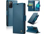 Custodia Galaxy S20 Fe, Custodia In Pelle Con Funzione Stand Per Samsung Galaxy S20 Fe Blu