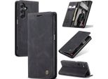 Custodia Galaxy A24 4G, Retro Custodia In Finto Cuoio Con Funzione Stand Custodia Protettiva Per Samsung Galaxy A24 4G Nero