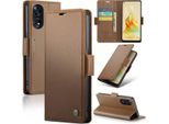 Custodia Oppo Reno8 T 4G, Custodia In Pelle Con Funzione Stand Per Oppo Reno8 T 4G Marrone