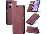 Custodia Oppo A78, Custodia Retrò In Finto Cuoio Con Funzione Di Stand, Copertura Protettiva Per Oppo A78 Rosso