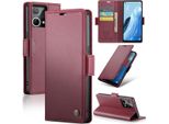 Custodia Oppo Reno8 4G, Custodia In Pelle Con Funzione Di Supporto Per Oppo Reno8 4G Rosso