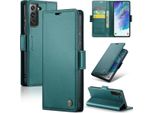 Custodia Galaxy S21 Fe 5G, Custodia In Pelle Con Funzione Stand Per Samsung Galaxy S21 Fe 5G Verde