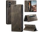 Custodia Galaxy A24 4G, Custodia Retrò In Finto Cuoio, Supporto E Custodia Protettiva Per Samsung Galaxy A24 4G Kupfer