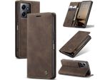Custodia Redmi Note 12 4G, Custodia Retrò In Finto Cuoio Con Funzione Di Stand, Copertura Protettiva Per Xiaomi Redmi Note 12 4G Rame