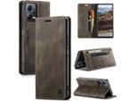 Redmi Note 12 Case, Retro Custodia In Finto Cuoio, Stand E Custodia Protettiva Per Xiaomi Redmi Note 12 5G Kupfer