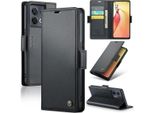 Custodia Oppo Reno8 Pro, Custodia In Pelle Con Funzione Stand Per Oppo Reno8 Pro Nero