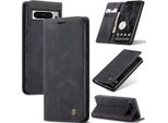 Google Pixel 8 Pro Case, Retro Custodia In Finto Cuoio Con Funzione Stand Custodia Protettiva Per Google Pixel 8 Pro Nero