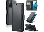 Custodia Galaxy S20 Fe, Carta Di Blocco Rfid, Custodia In Pelle Avanzata Con Funzione Stand Per Samsung Galaxy S20 Fe Nero