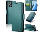 Custodia Oppo Reno8 4G, Carta Di Blocco Rfid, Custodia In Pelle Avanzata Con Funzione Stand Per Oppo Reno8 4G Verde