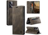 Redmi Note 12 Pro Case, Retro Custodia In Finto Cuoio, Stand E Custodia Protettiva Per Xiaomi Redmi Note 12 Pro 5G Kupfer