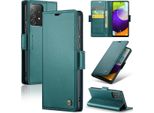 Custodia Galaxy A52 5G, Custodia In Pelle Con Funzione Stand Per Samsung Galaxy A52 / A52 5G / A52S 5G Verde