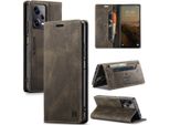 Custodia Redmi Note 12 Pro+, Custodia Retrò In Finto Cuoio, Supporto E Custodia Protettiva Per Xiaomi Redmi Note 12 Pro+ Kupfer