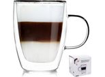 Orion Bicchiere Da Tè Bicchiere Da Caffè Bicchieri A Doppia Parete Vetro Termico Per Caffè Tè 300 Ml