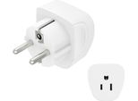 Hama 00223458 Adattatore Per Spina Di Rete Tipo E/F Ibrido Tipo B Bianco