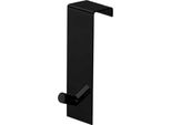 Attaccapanni Da Porta 20Mm In Acciaio Nero Opaco
