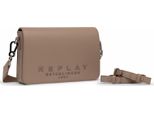 Replay Borsa A Tracolla Crossbody Bag Pale Grey Brown Beige