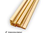 Bastoncini Di Legno Quadrati 300X6X6 Mm Per L'artigianato E La Casa (100 Pezzi)