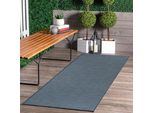 Tappeto Per Interni Ed Esterni - Tappeto Resistente Alle Intemperie Per Balcone, Terrazza, Giardino, Soggiorno, Cucina - Resistente Ai Raggi Uv E All'acqua - Dimensioni 80 X 250 Cm, Blu