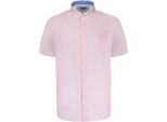 Duke - Camicia A Maniche Corte "D555 James"" Da Uomo DC461 (8XL) (Rosa)"