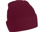 Cappello / Berretto / Berretto Invernale Unisex Beechfield RW239 (Taglia Unica) (Rosso Borgogna)