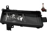 Johns, Fendinebbia Destro Adatto A Vw Touran 5T Copertura Nera Con Lenti
