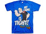 Popeye - Maglietta "Game Is Tight"" - Xx-Large - Blu"