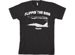 Top Gun - Maglietta Flippin� The Bird - Media - Nero