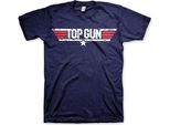 Top Gun - Maglietta Con Logo Invecchiato - X-Large - Navy