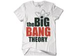 Maglietta Con Logo The Big Bang Theory - Grande - Bianco