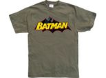 Maglietta Batman Retro Logo - Grande - Oliva